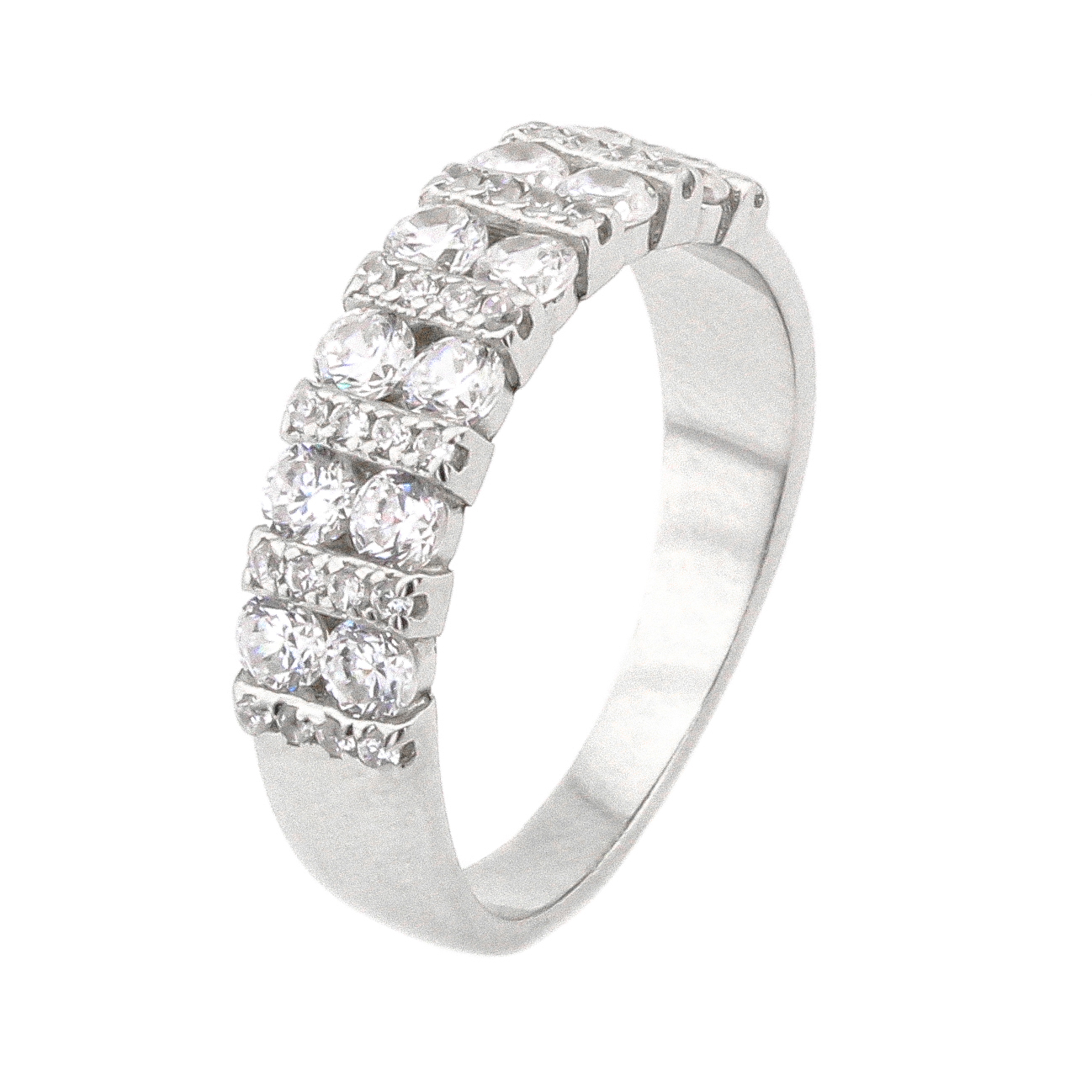 

Серебряное кольцо с фианитами K11588 Диамант, 17,5 размер