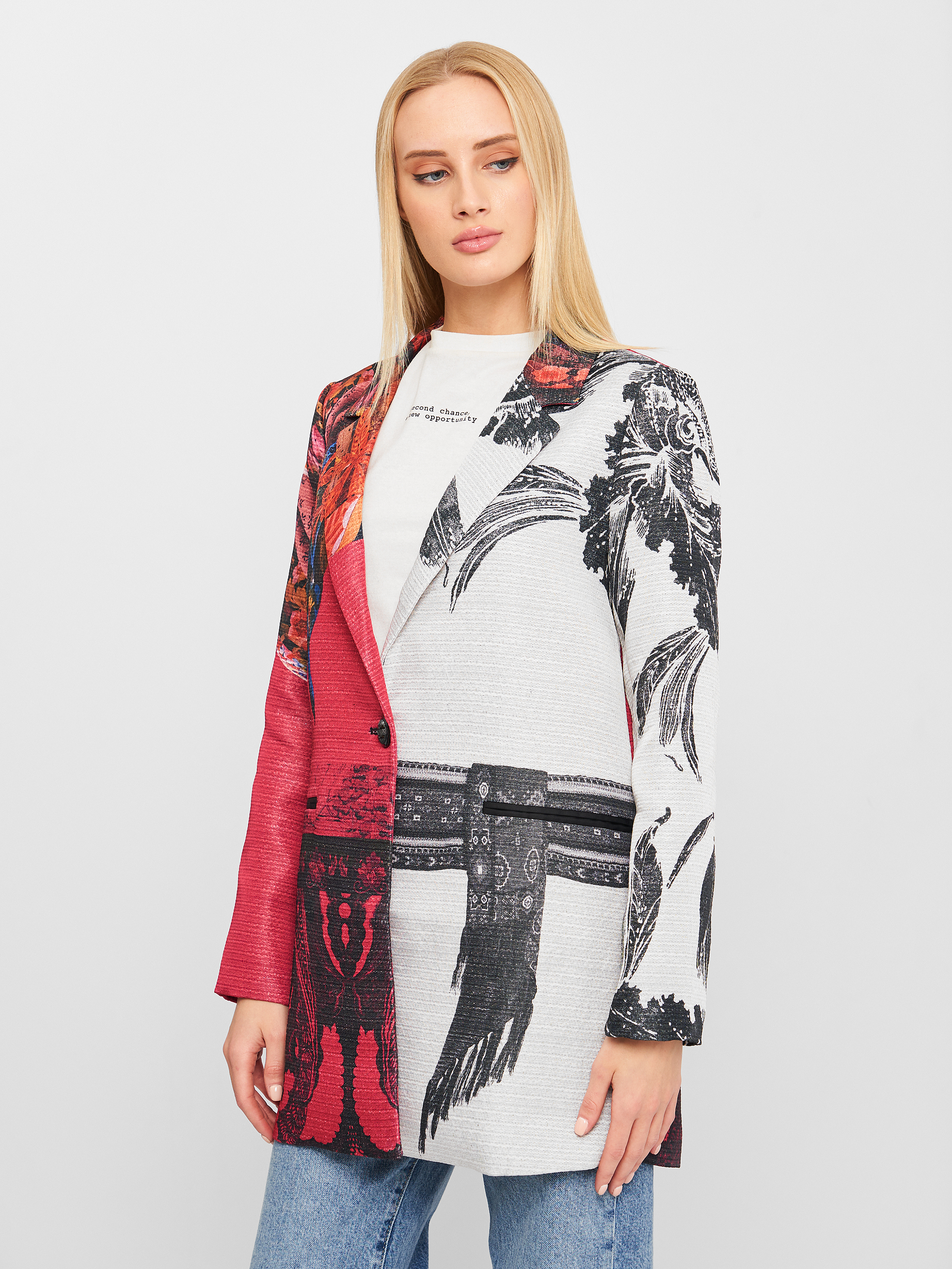 

Пальто Desigual 19SWEW82-1001 42 Комбинированное