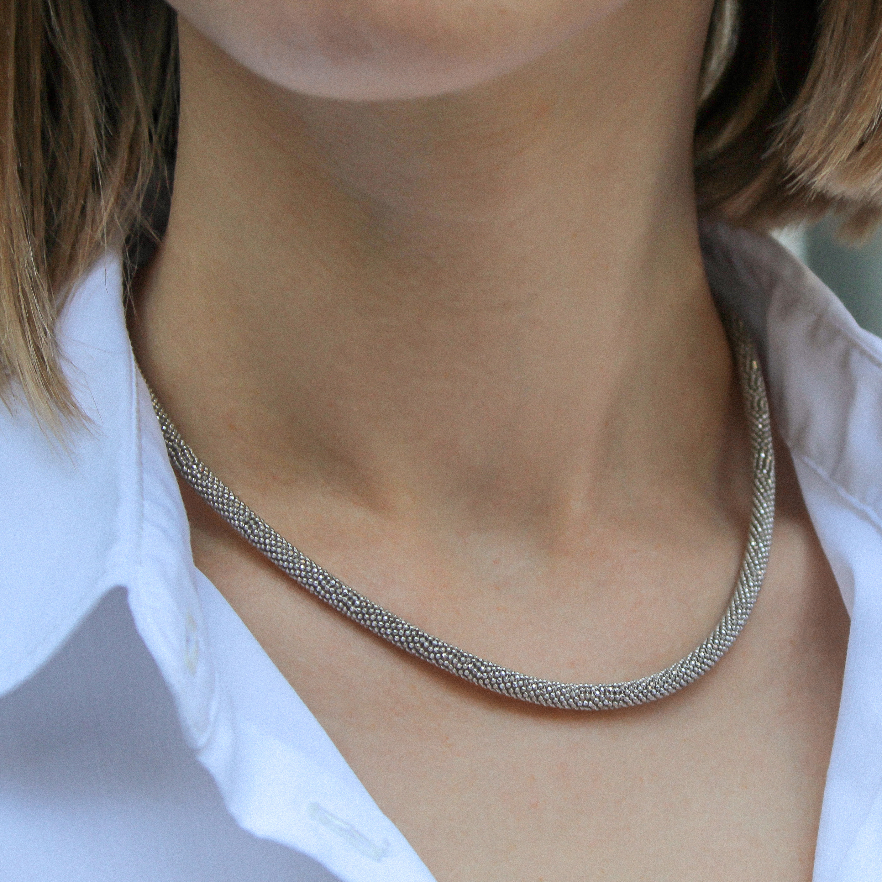 

Серебряное колье KO14152 Диамант, 40 размер