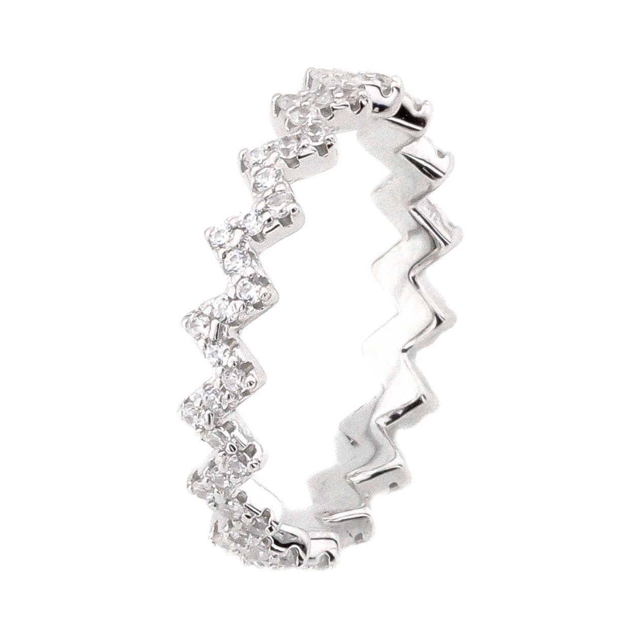 

Серебряное кольцо с фианитами K11617 Диамант, 18 размер