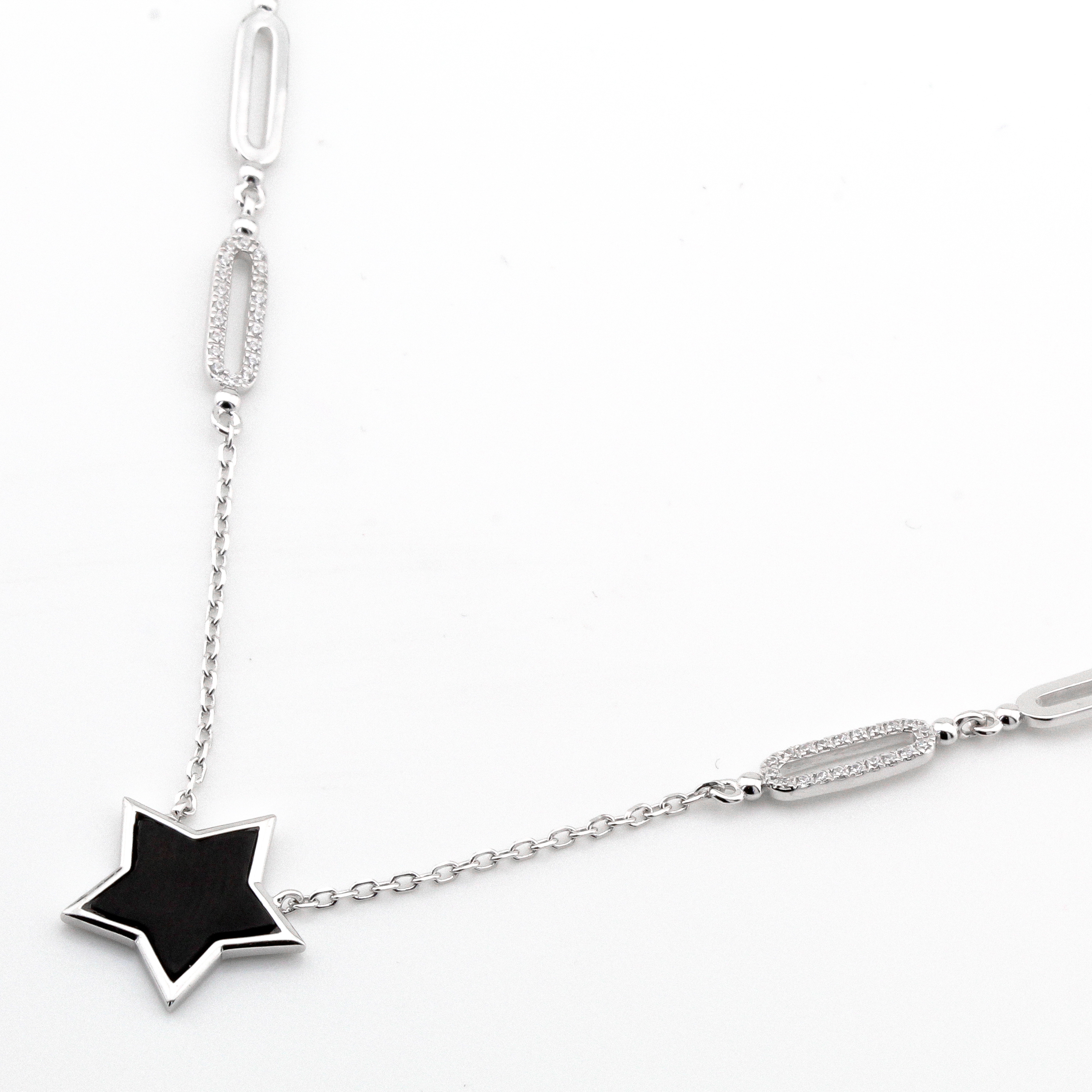 

Серебряное колье "Звезда" KO14272 Диамант, 40 размер