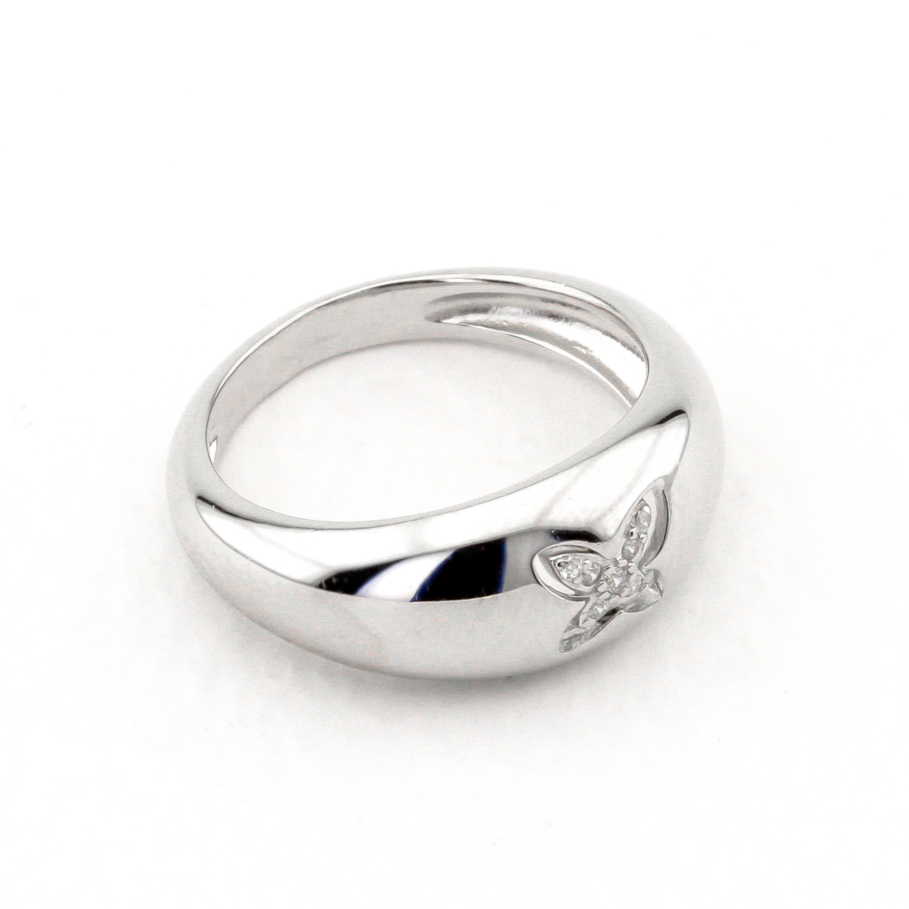 

Серебряное кольцо "Бабочка" с фианитами K11899 Диамант, 16 размер