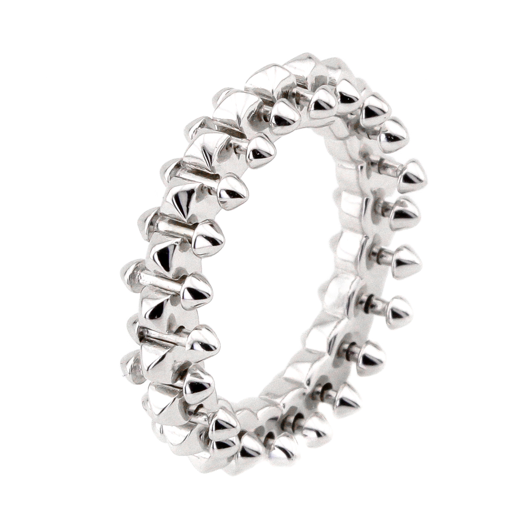 

Серебряное кольцо "Шипы" K11849 Диамант, 18 размер