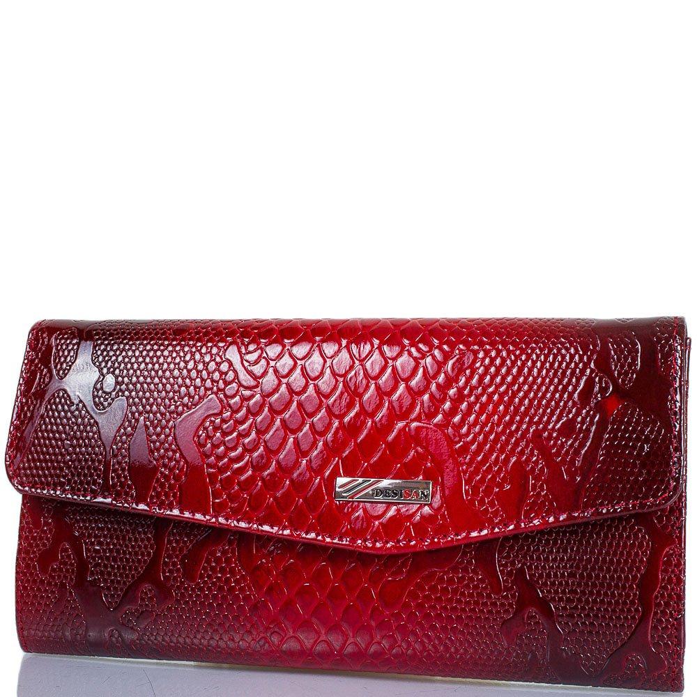 

Женский кожаный кошелек Desisan 17,8х9,2х1,7 см Красный 000168846