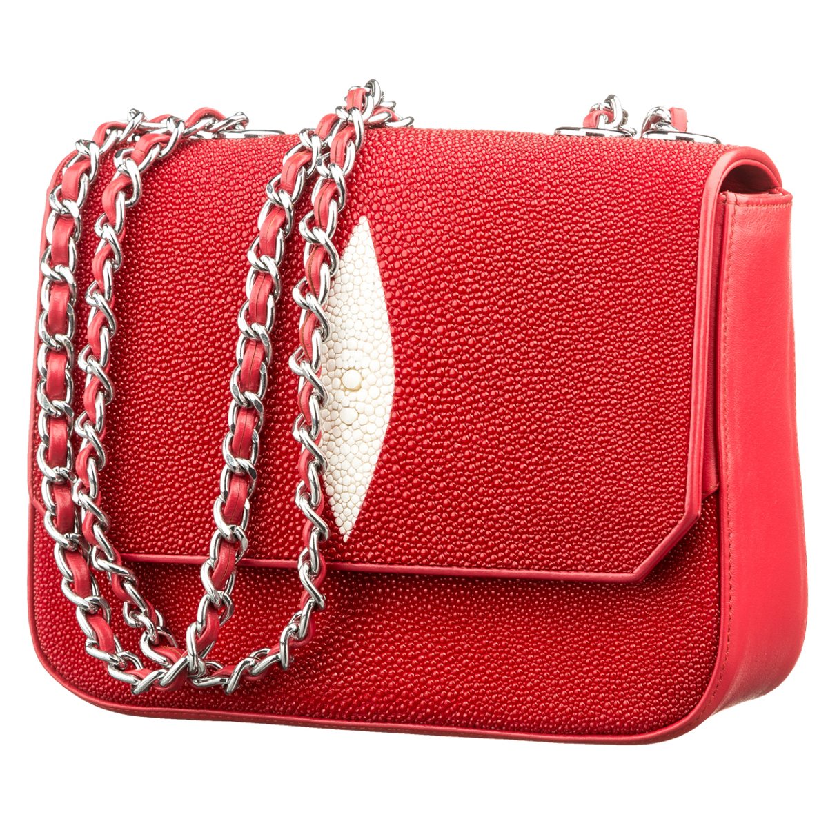 

Женский кожаный клатч STINGRAY LEATHER 19,5х13х6 см Красный 000168394