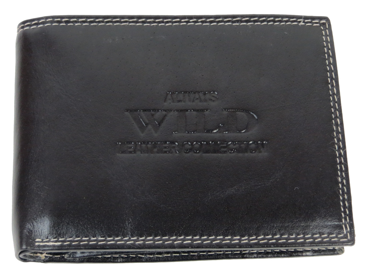 

Мужское кожаное портмоне Always Wild 12,5х9,5х3 см Черный 000168663