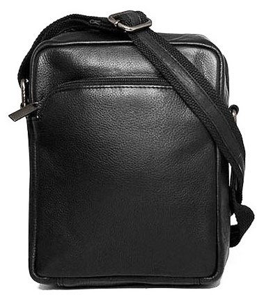 

Мужская кожаная сумка Always Wild 19х22х6 см Черный 000168553