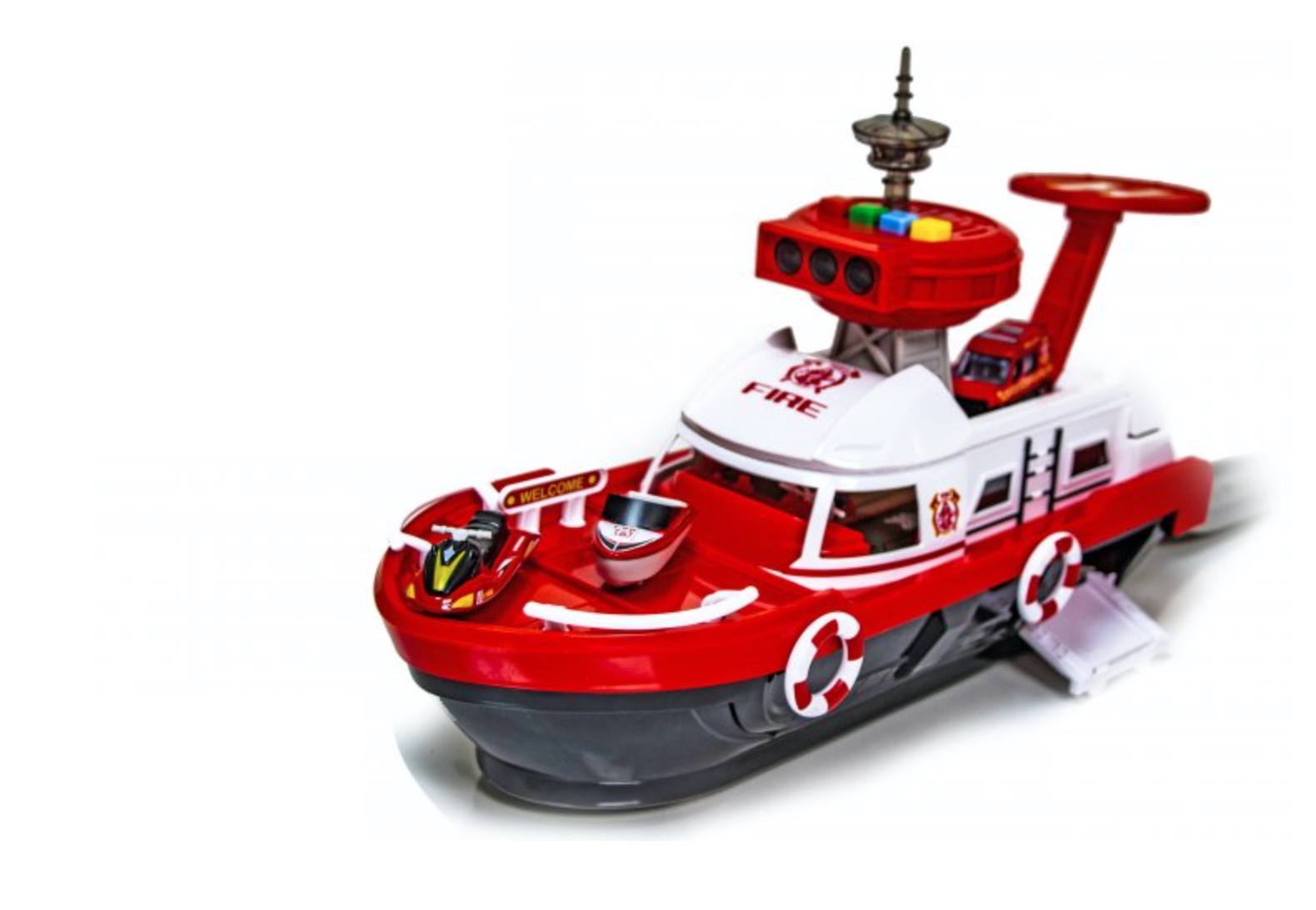

Детский игровой набор KAI-Ming "Катер Fire" на батарейках пластик Красный (DP-660-A247)