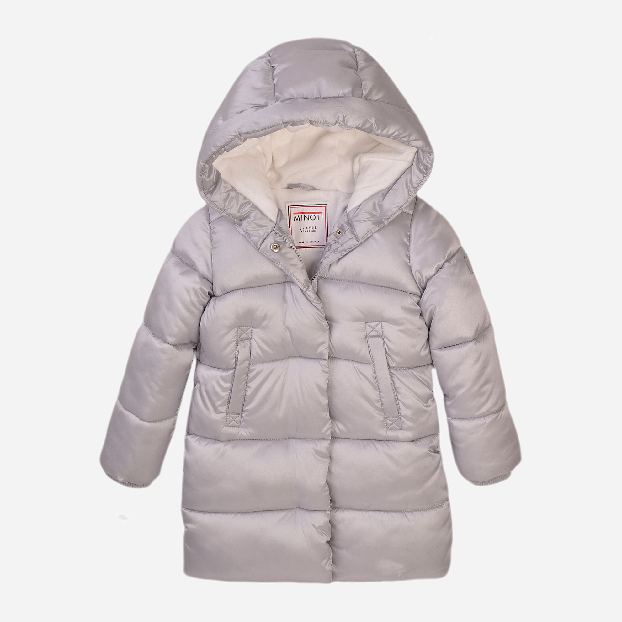 

Зимнее пальто Minoti 8GCOAT 4 34950JNR 98-104 см Серебряное