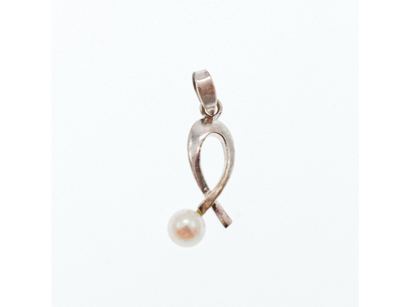 

Серебряная цепочка с кулоном жемчугом Sky Jewelry 000382