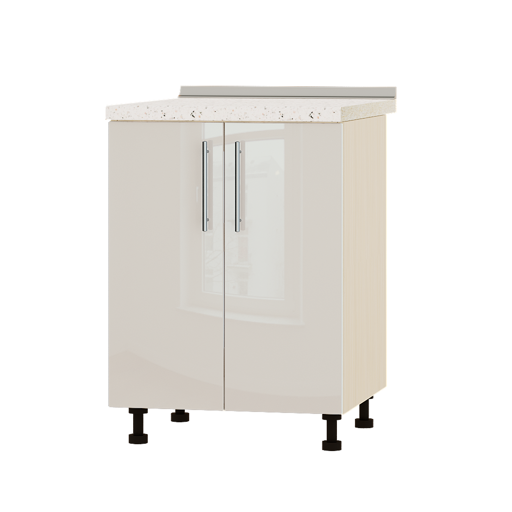 

Кухня Акрил модуль Низ мойка Н84-600 Бьянко Глянец Дуб молочный 60х47х82 см