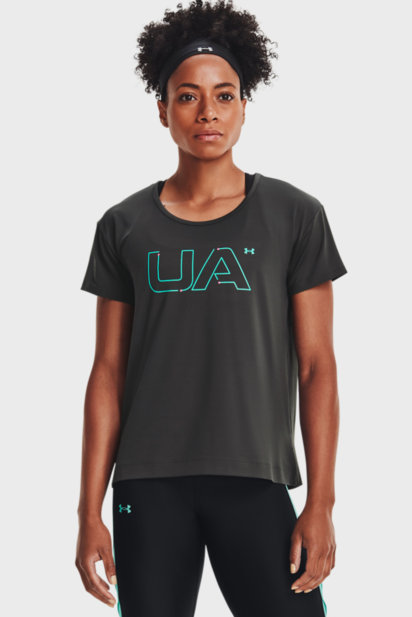 

Женская черная футболка UA Rush Energy 12.1 SS Under Armour  1366317-010, Женская черная футболка UA Rush Energy 12.1 SS Under Armour XS 1366317-010