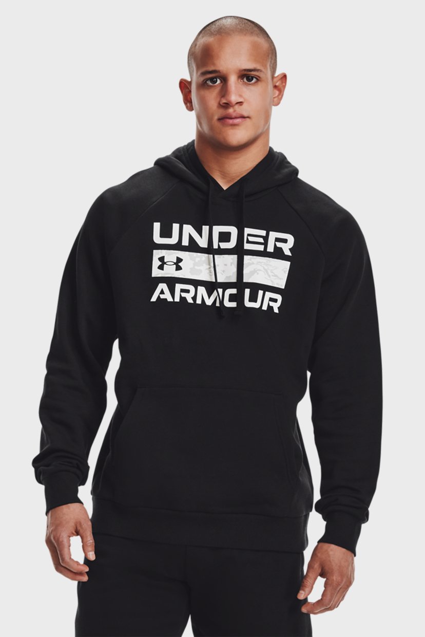 

Мужское черное худи UA RIVAL FLC SIGNATURE HD Under Armour XXL 1366363-001