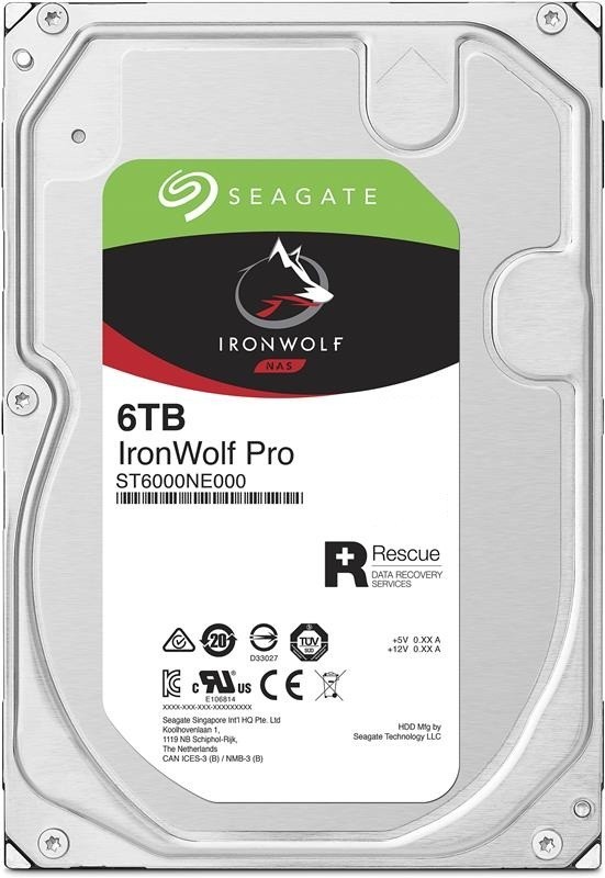 

Жесткий диск 6 TB Seagate IronWolf Pro NAS 7200rpm 256MB (ST6000NE000)