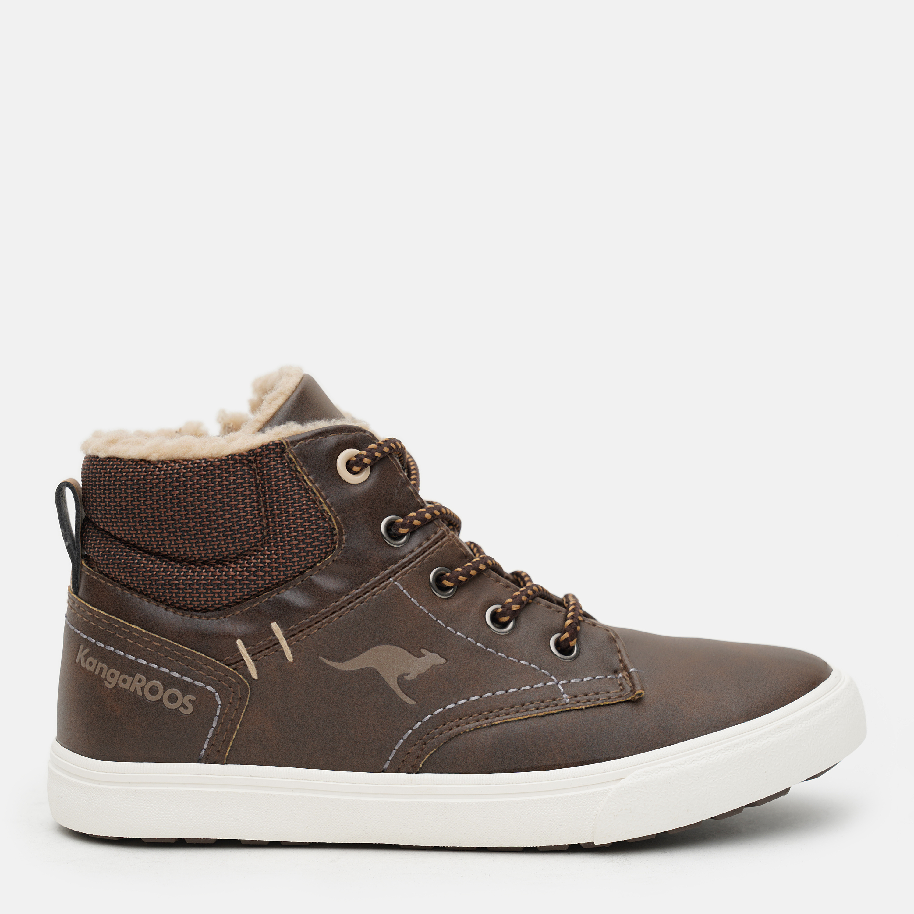 Акция на Дитячі черевики для хлопчика Kangaroos 18769-000-3011 29 Dk brown/Sand от Rozetka