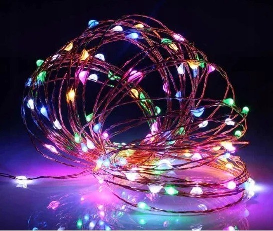

Гирлянда светодиодная нить "капля росы" 20м 200 LED от USB разноцветный