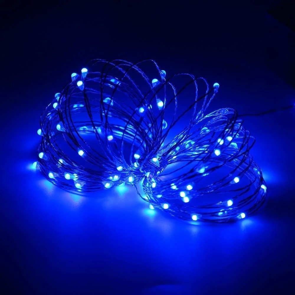 

Гирлянда светодиодная нить "капля росы" 20м 200 LED от USB синий