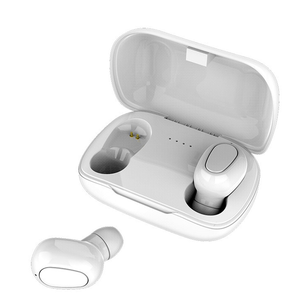 

Беспроводные наушники с микрофоном bluetooth наушники в кейсе TWS L21 Белый