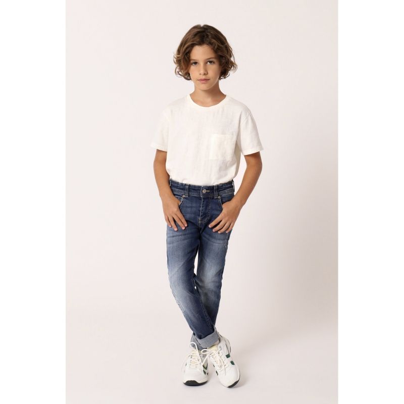 

Джинсы для мальчика Please kids 152 см Джинсовый 86F27