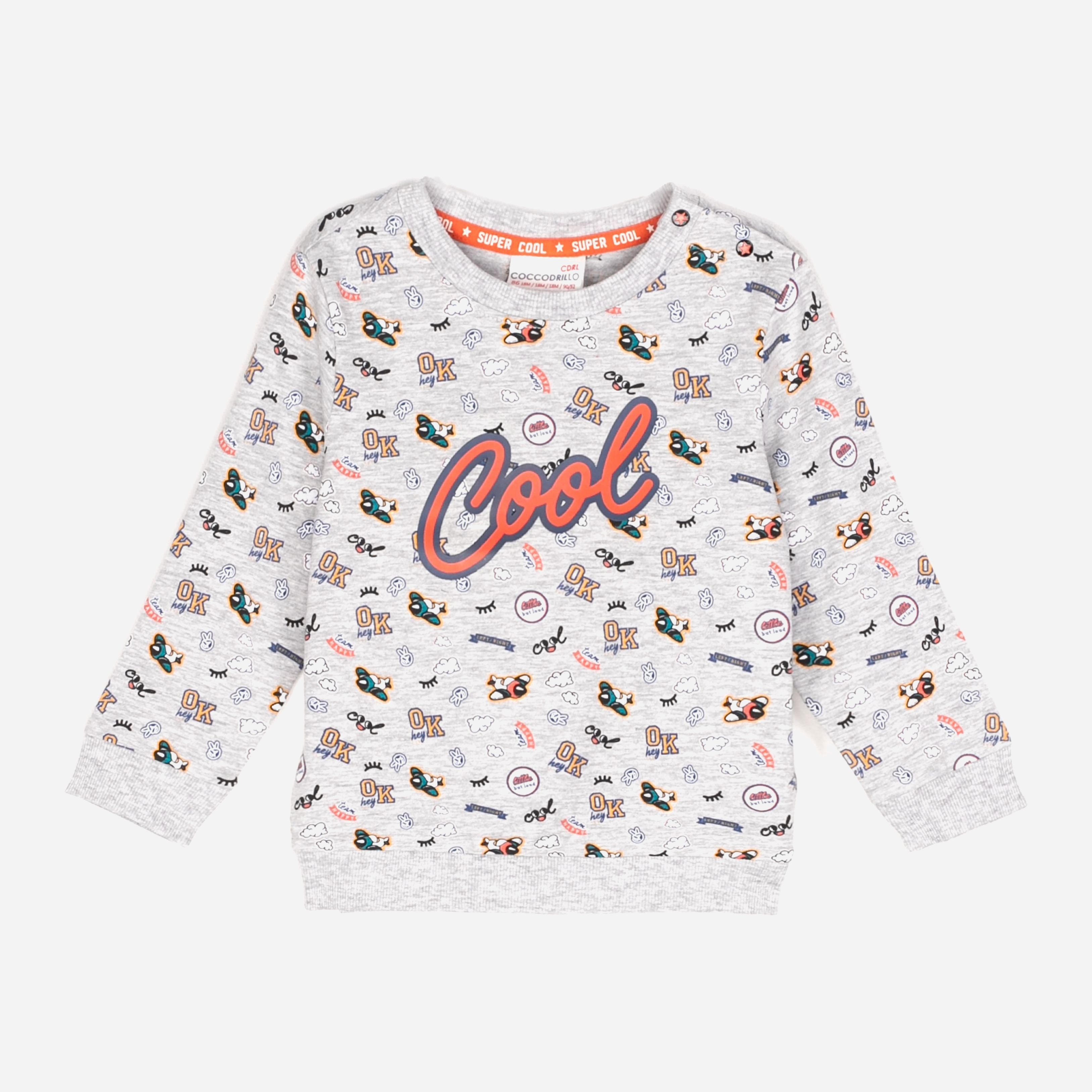 

Свитшот Coccodrillo King Of Cool ZC1143101KIN-019 104 см Серый