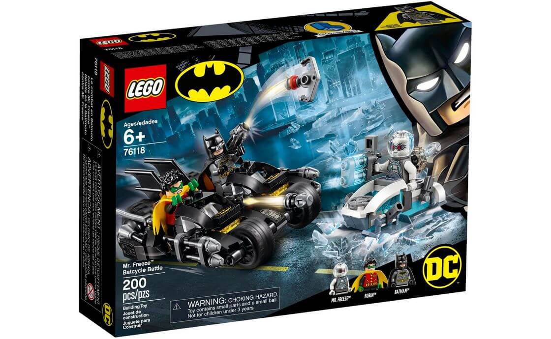 

Конструктор LEGO Гонка на мотоциклах з Містером Фрізом 200 деталей (76118)