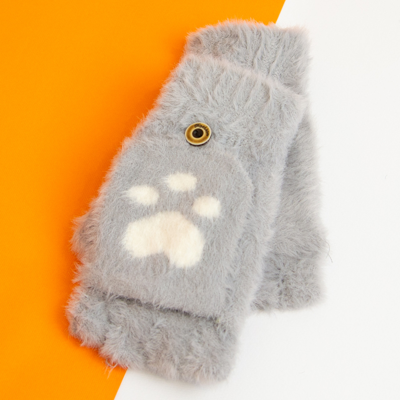 

Детские перчатки (митенки) на 8 - 9 - 10 - 11 - 12 лет для девочек (арт. 20-25-2) серый