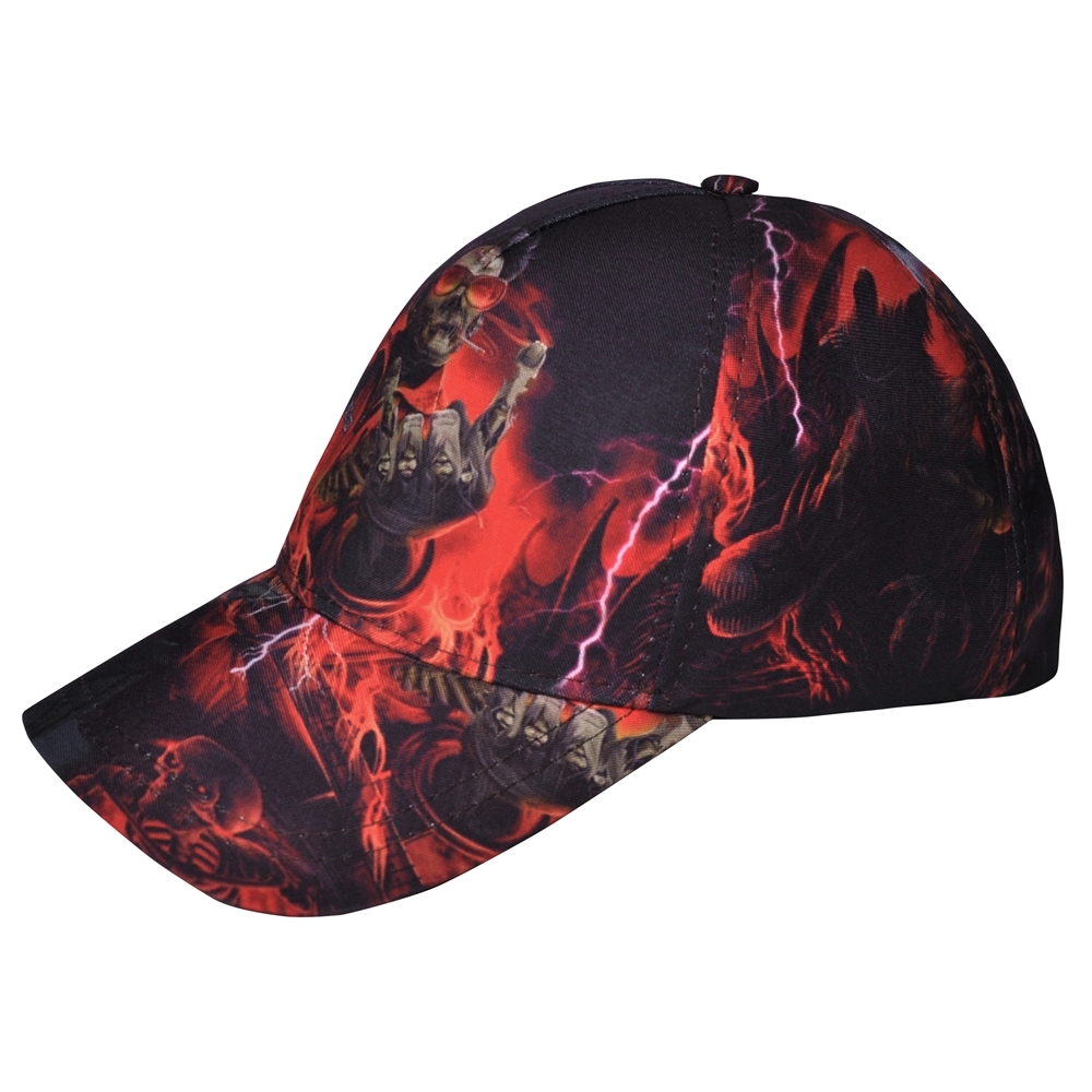 

Бейсболка Rockway full print Rock Zombie Черный