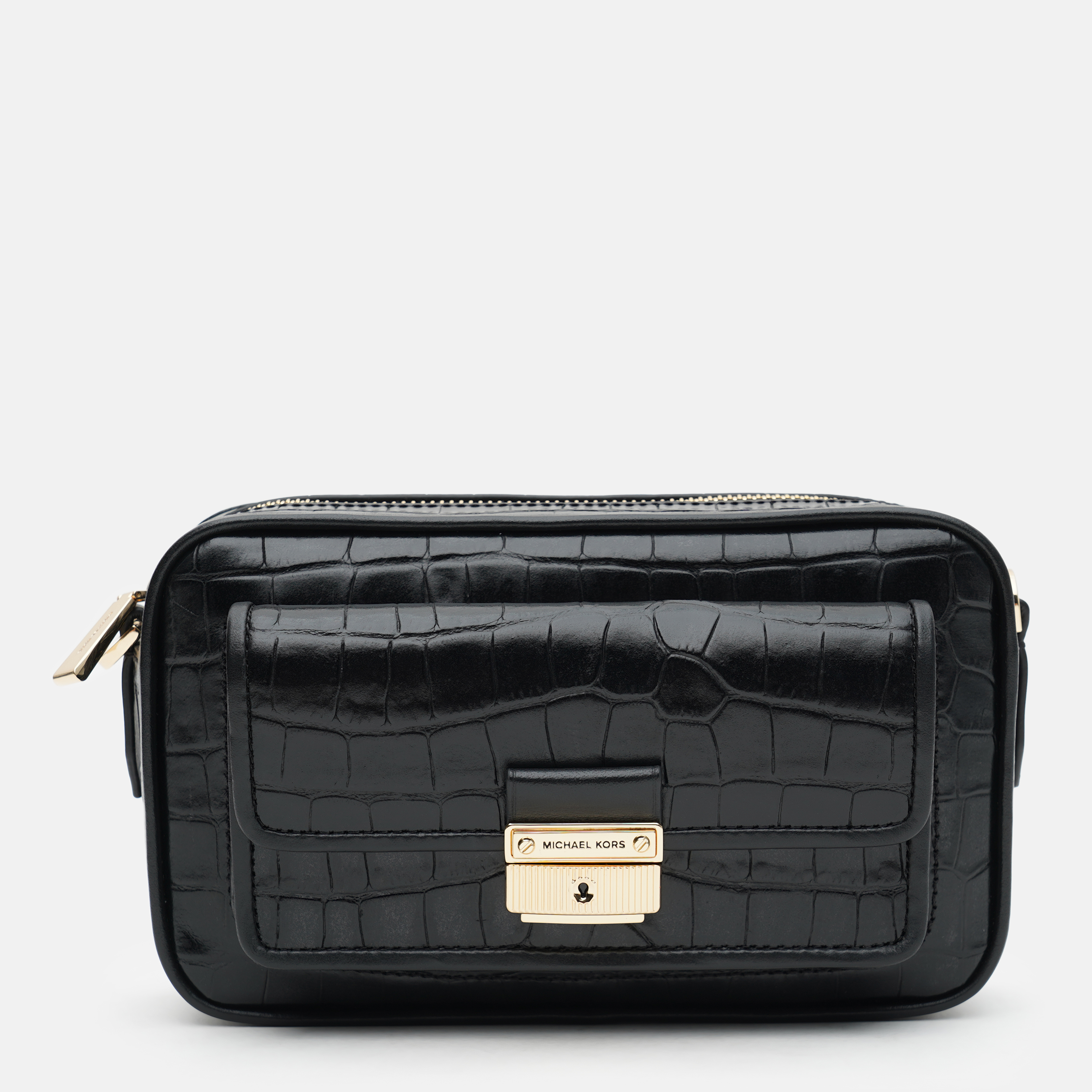 

Женская кожаная сумка Michael Kors Bradshaw 32F1G2BC2E-001 Black