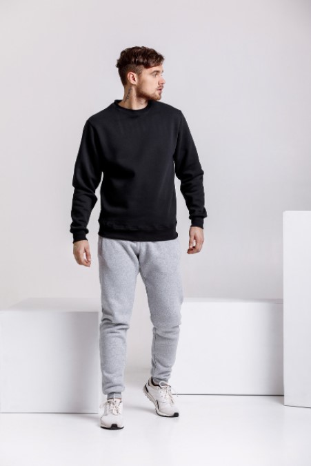 

Мужской свитшот на флисе теплый KML MG1141  50 Темно-серый MG-11414 D, Мужской свитшот на флисе теплый KML MG1141 XL 50 Темно-серый MG-11414 D