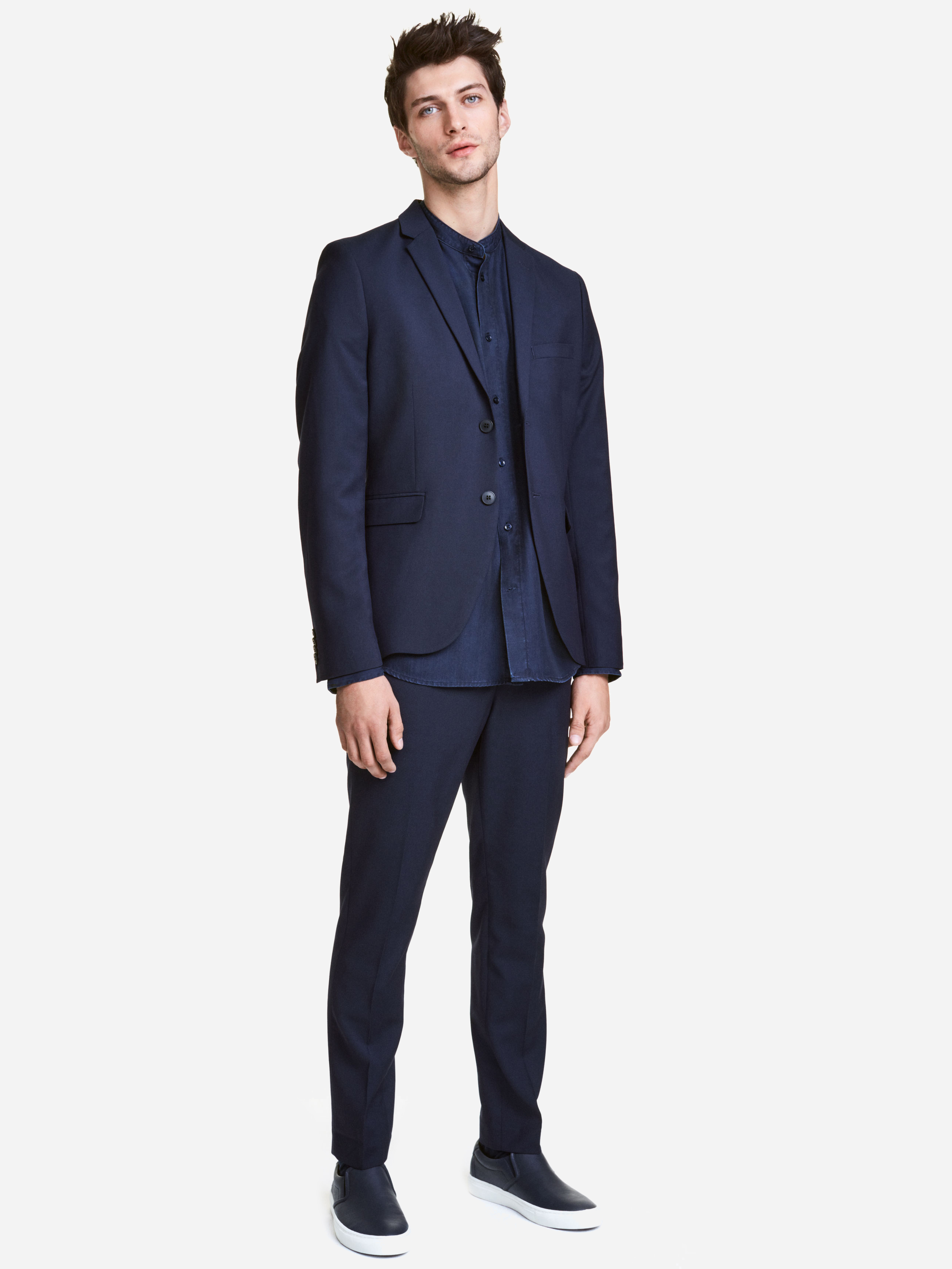 

Штаны H&M XAZ050369STCP  Темно-синие, Штаны H&M XAZ050369STCP 46 Темно-синие