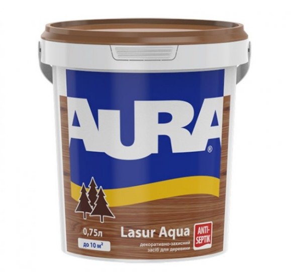 

Лазурь-лак акриловый для древесины AURA Lasur Aqua 0,75 л Палисандр