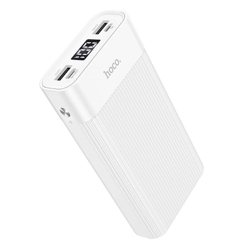 

Павербанк Hoco 20000mAh|2xUSB/1xType-C, 2A для iPad/iPhone/ Xiaomi/ Samsung/Huawei white