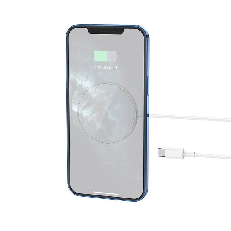 

Зарядное устройство Hoco magnetic 2в1 для iPhone 12/13, Watch (2.5-15W Max, 2.1A) white