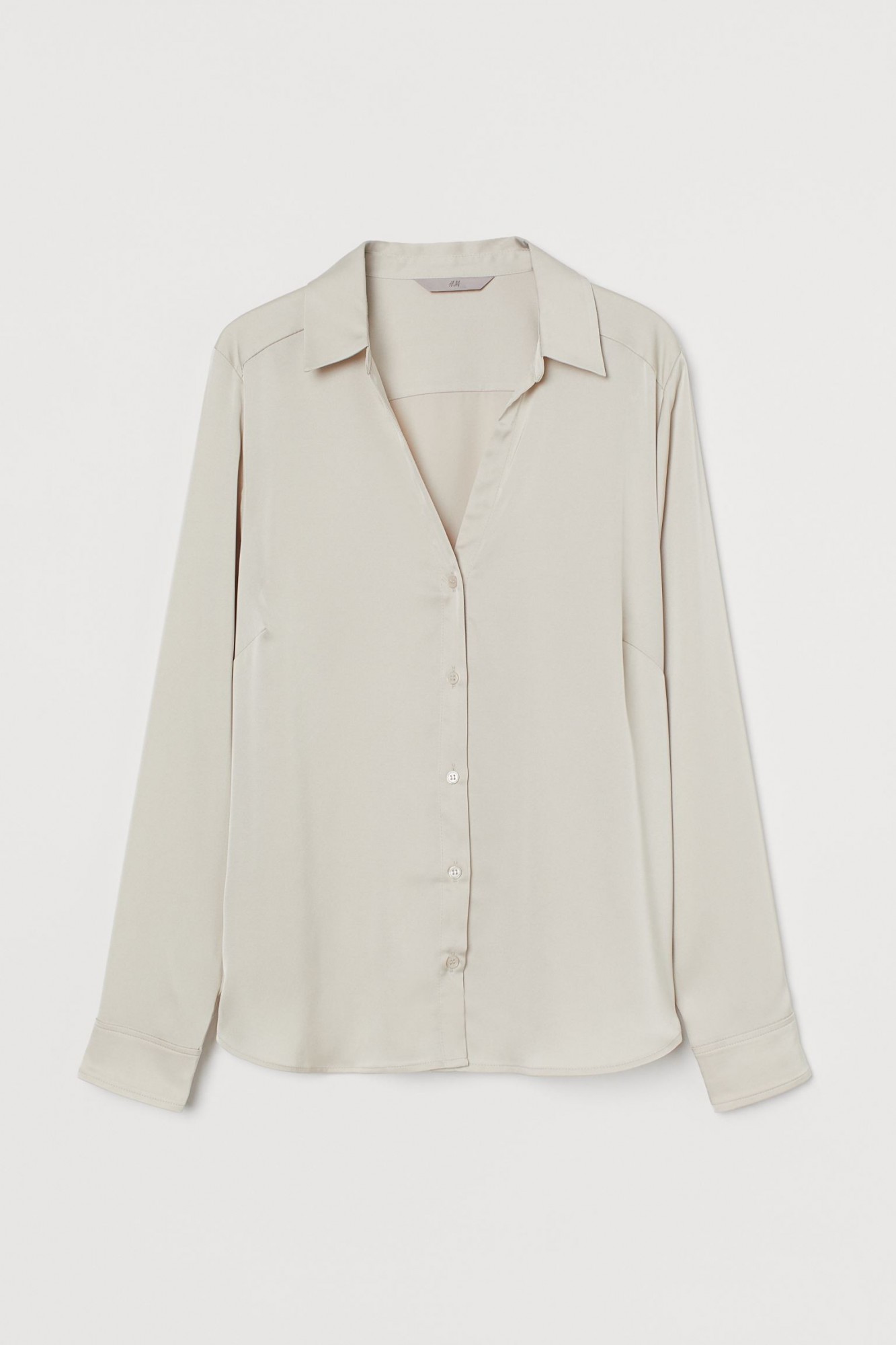 

Рубашка H&M 40 светло-бежевый 9397030sm