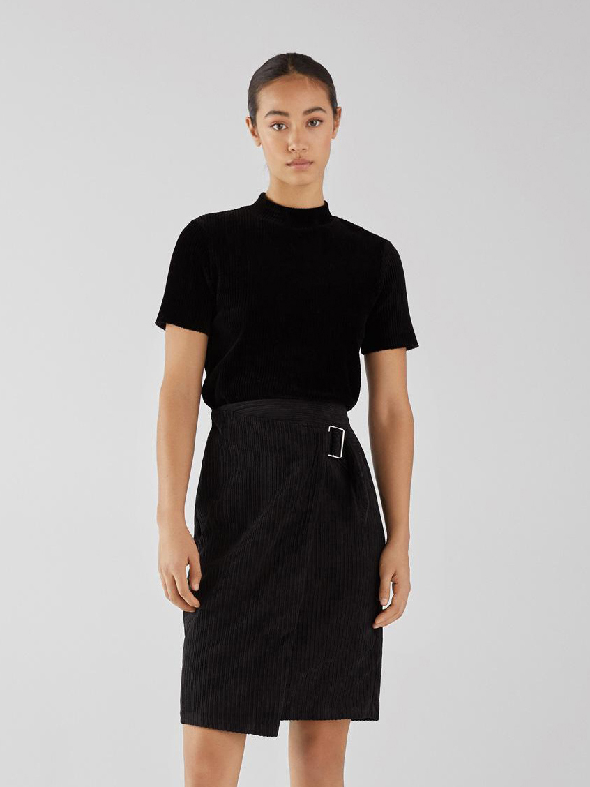 

Юбка Bershka XAZ147674YTIV  Черная, Юбка Bershka XAZ147674YTIV XS Черная