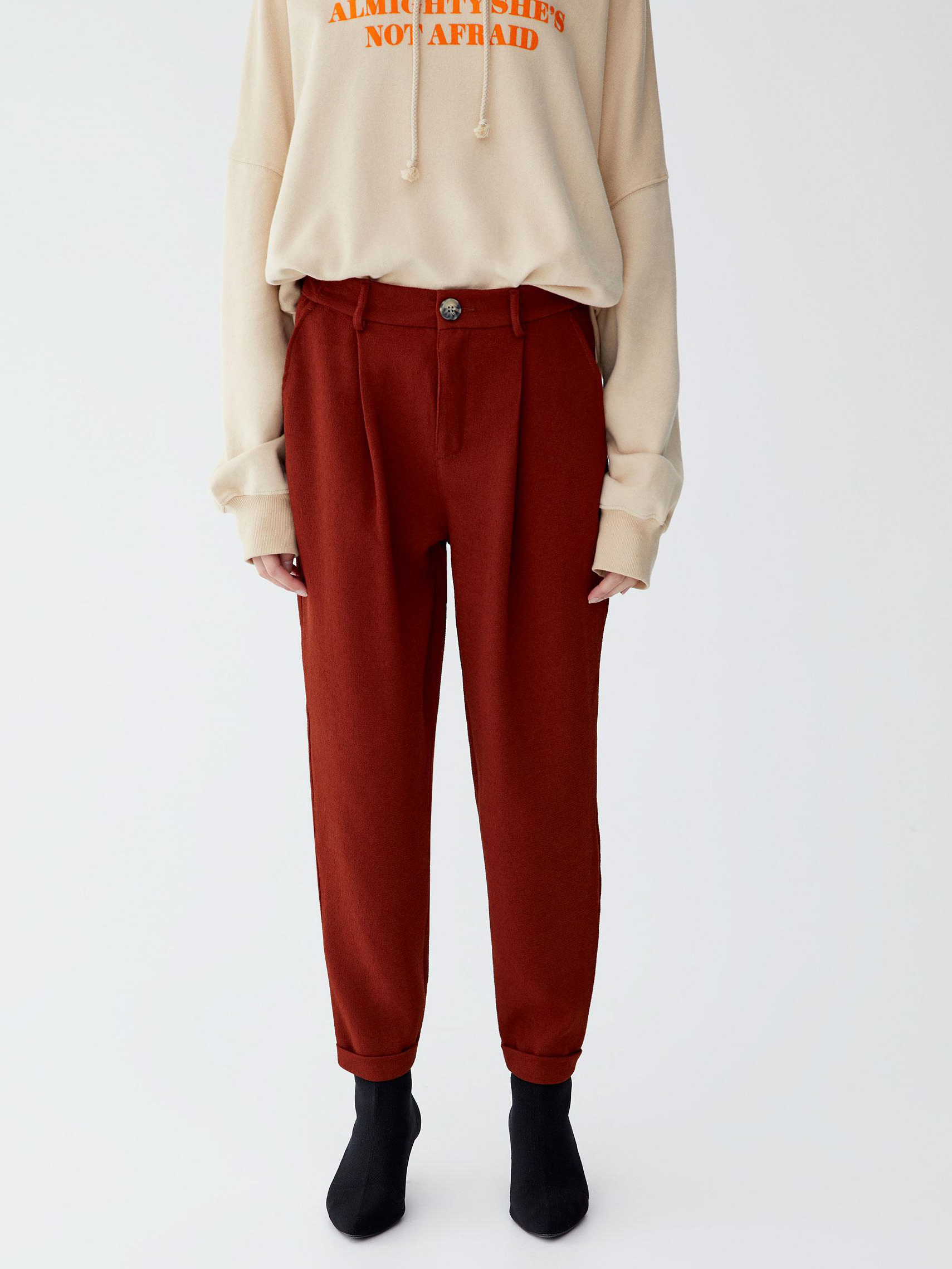 

Брюки Pull & Bear XAZ192666ZEOW  Кирпичные, Брюки Pull & Bear XAZ192666ZEOW L Кирпичные