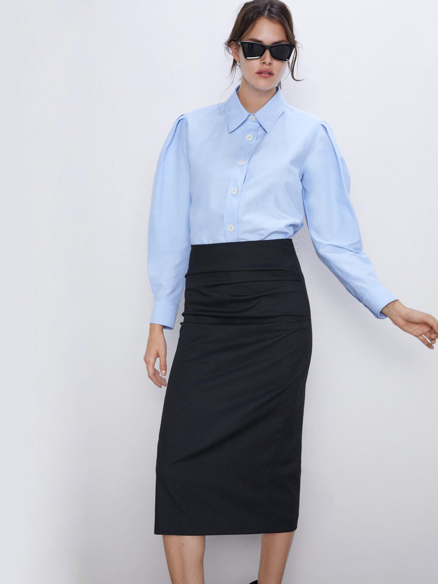 

Юбка Zara XAZ239725IELU  Черная, Юбка Zara XAZ239725IELU XS Черная