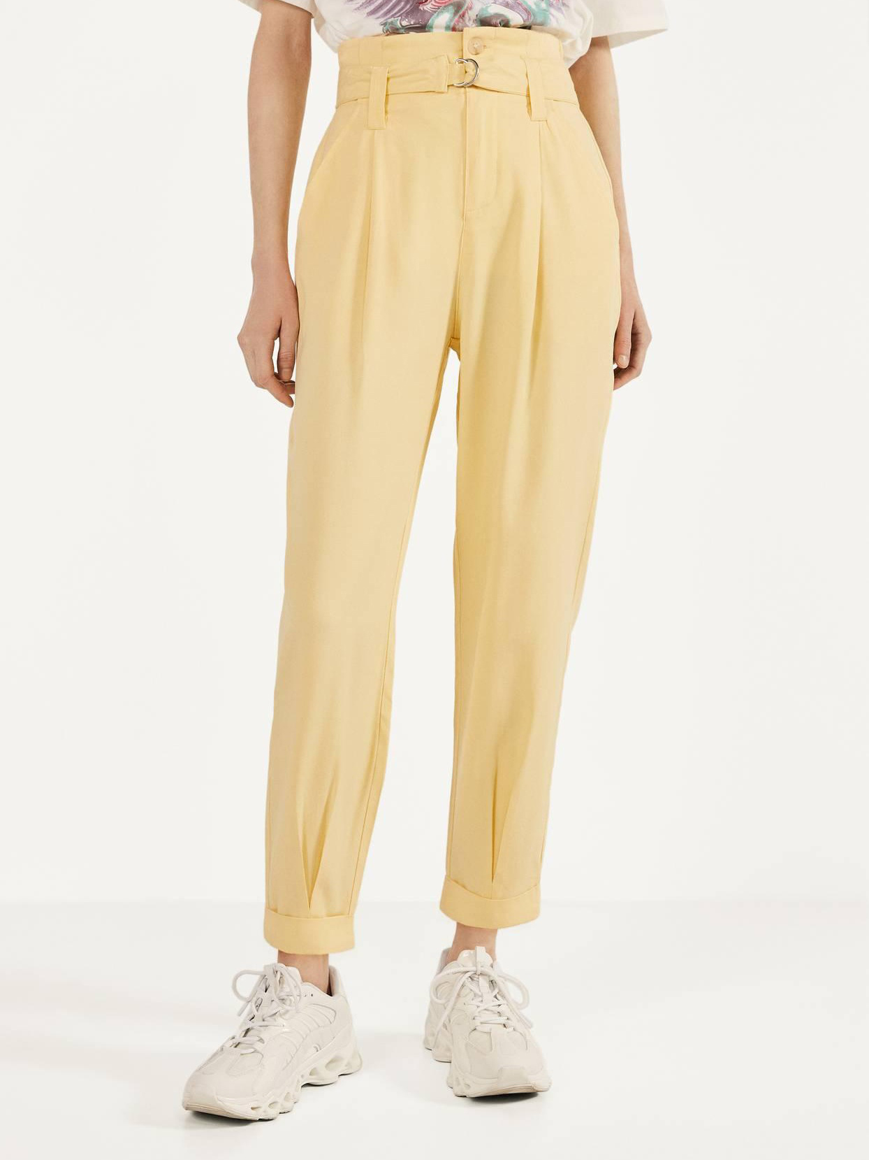 

Брюки Bershka XAZ262225SKDE  Желтые, Брюки Bershka XAZ262225SKDE 40 Желтые