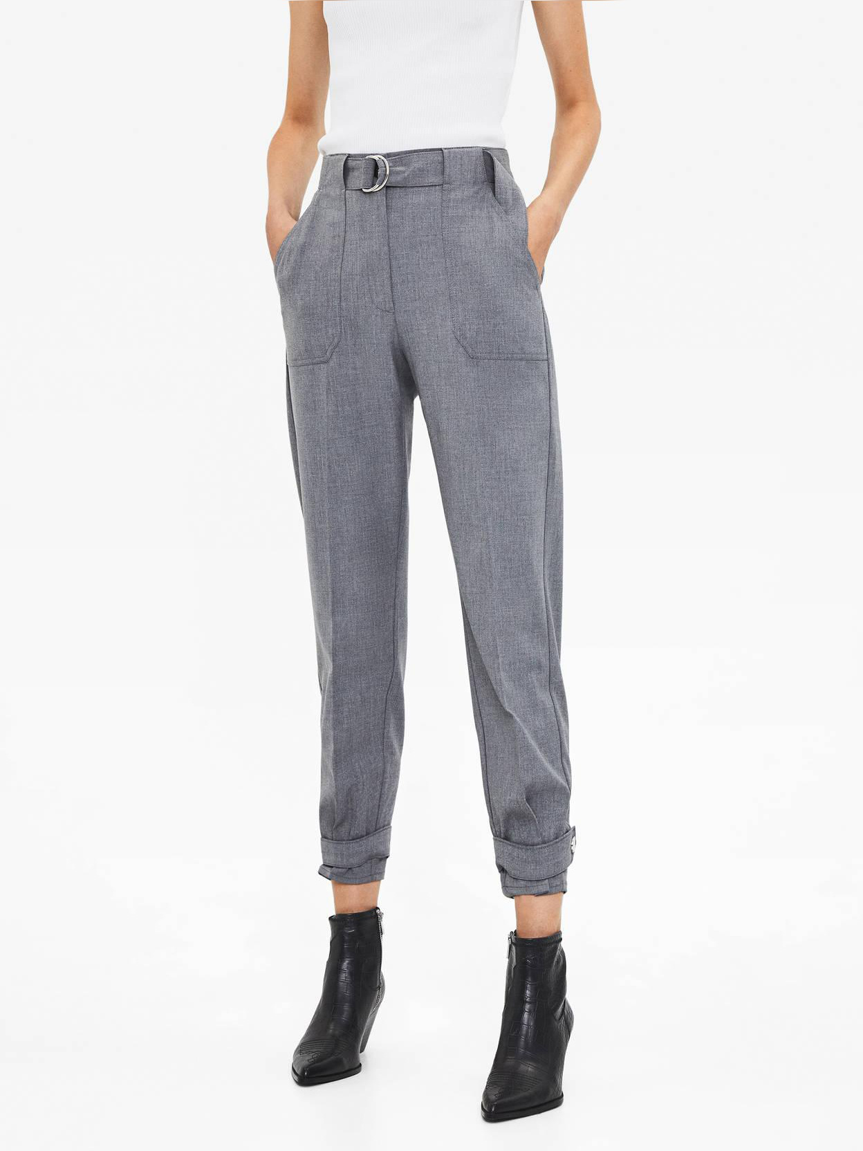 

Брюки Bershka XAZ238572UUHB  Серые, Брюки Bershka XAZ238572UUHB 32 Серые