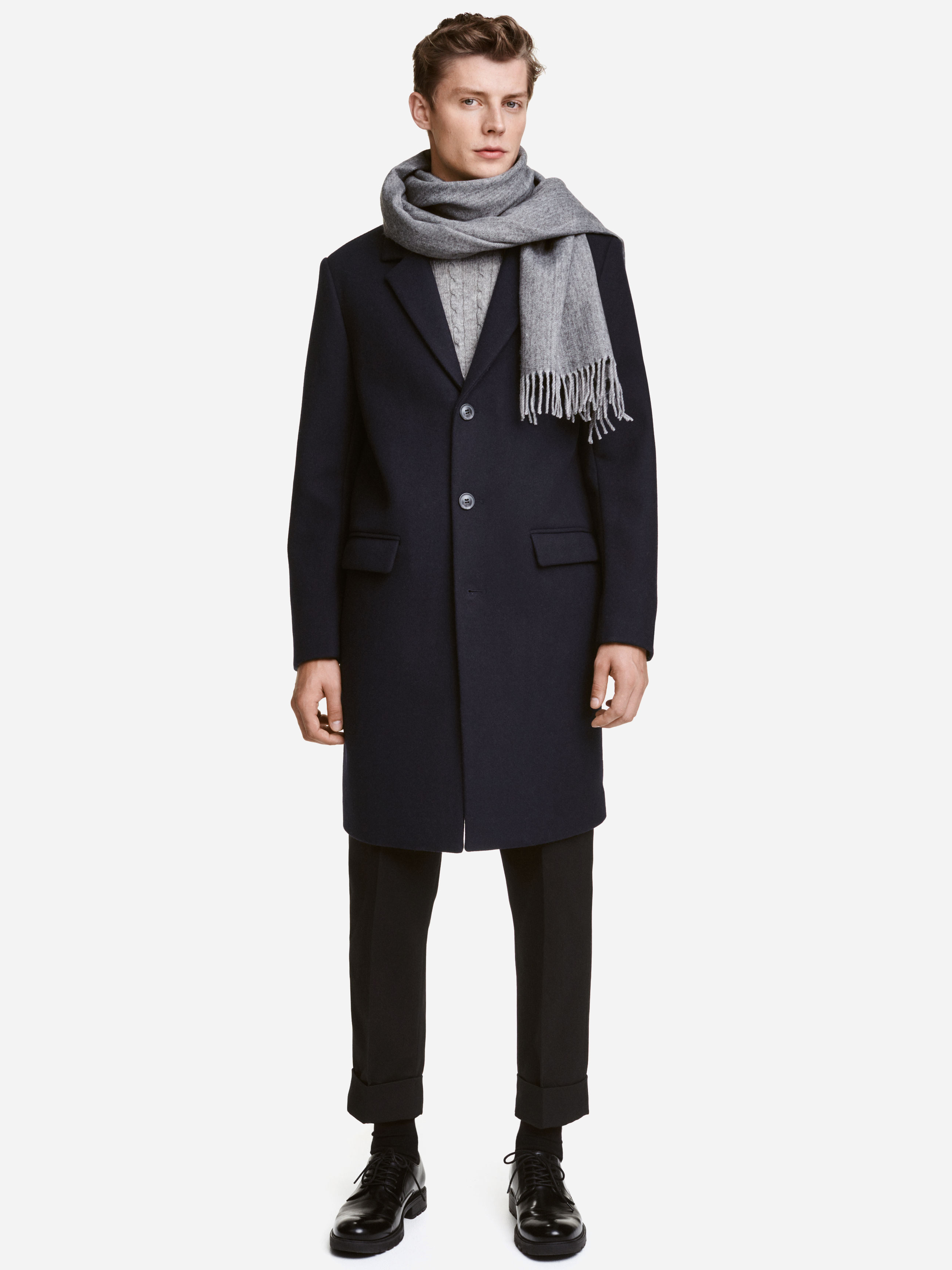 

Пальто H&M XAZ049284SGOQ  Темно-синее, Пальто H&M XAZ049284SGOQ 46 Темно-синее