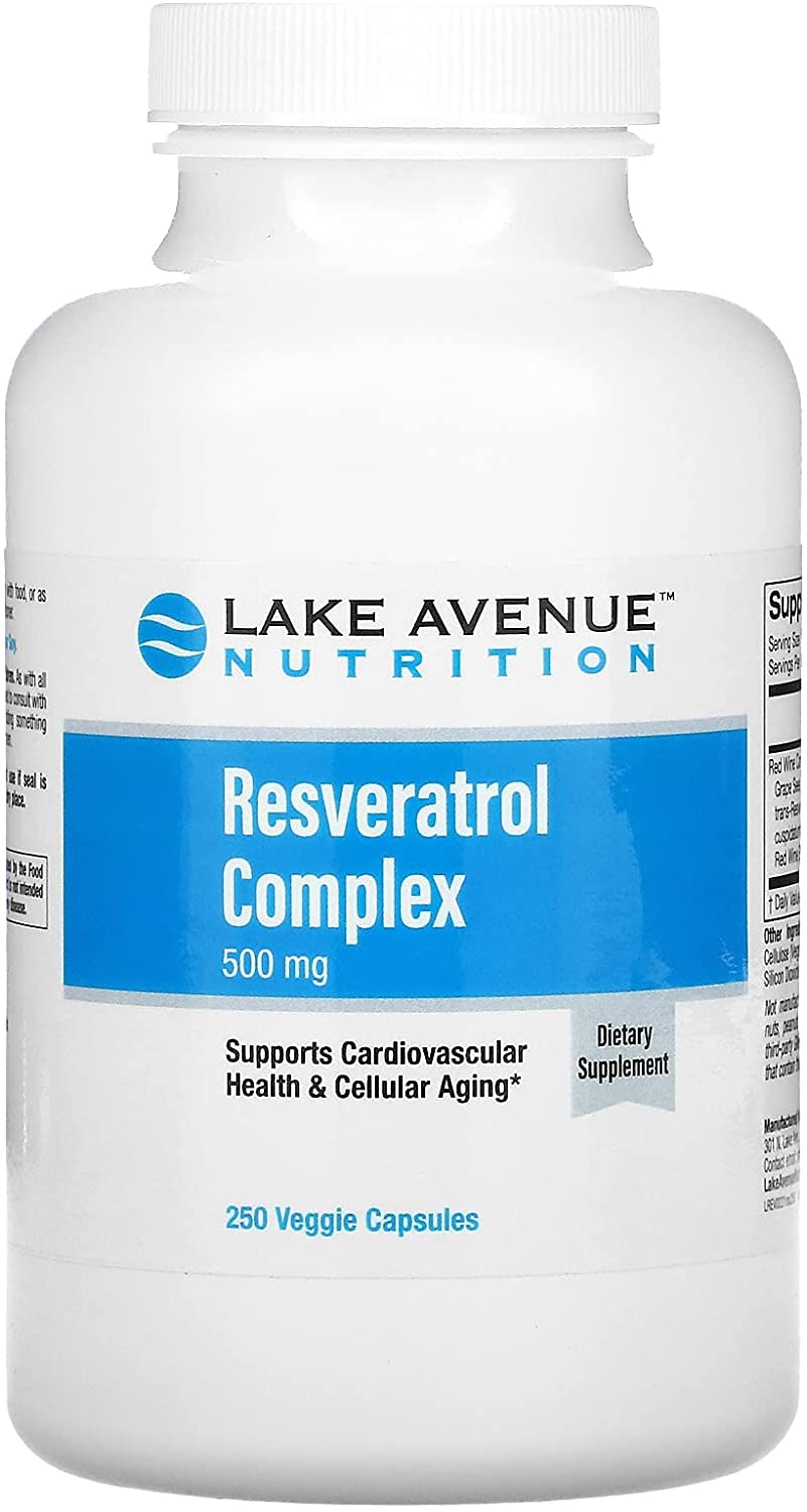 

Lake Avenue Nutrition Resveratrol Complex 500 mg 250 капсул (4384303848)