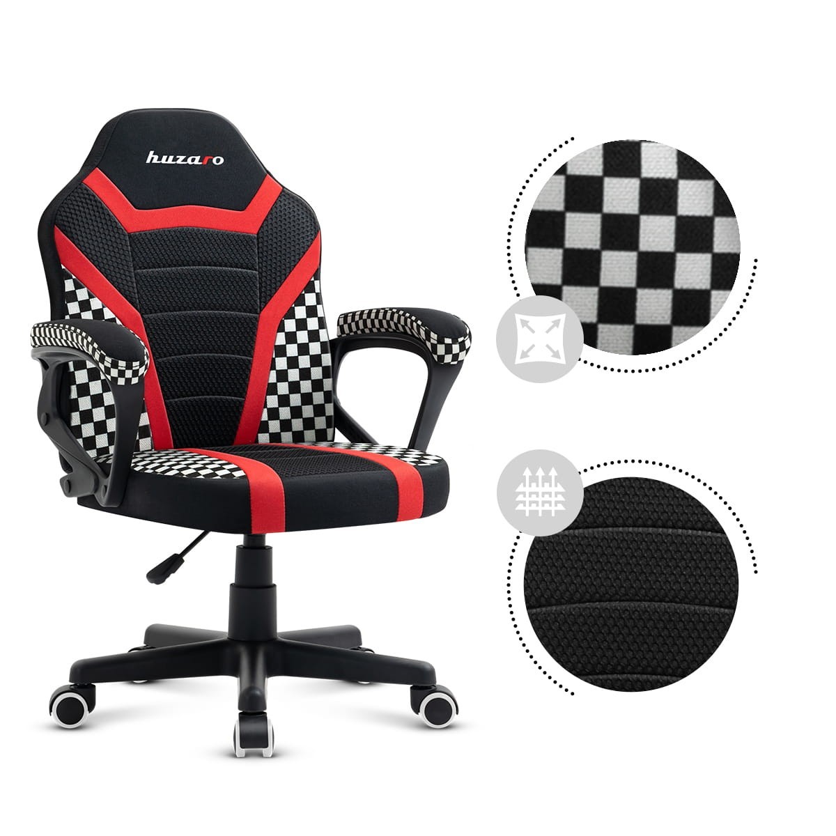 

Кресло геймерское компьютерное Детское HUZARO RANGER 1.0 Race Mesh Обивка ткань