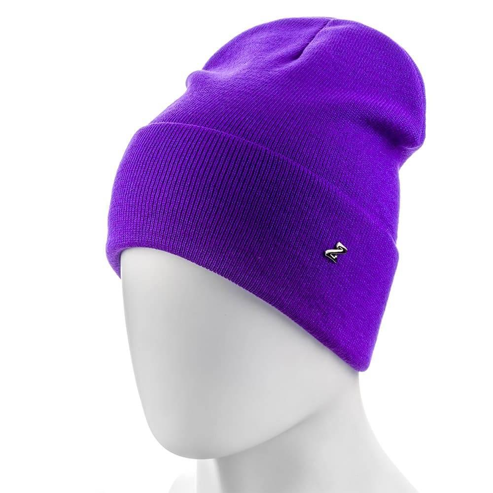 

Шапка женская люрекс с флисом Zolly ZH122 one size фиолетовая