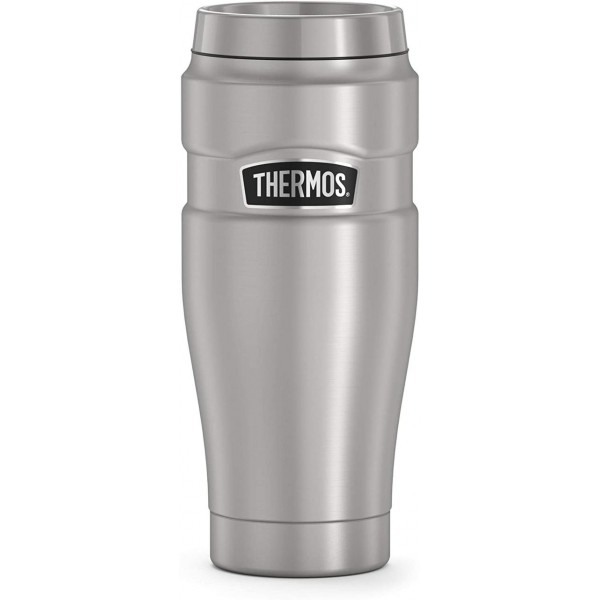 

Термокружка, термос Thermos Stainless King Travel Tumbler 16 oz Silver 473 мл, Серый