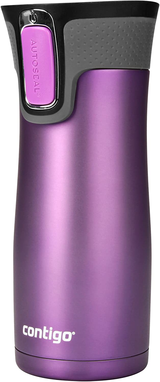 

Термокружка, термос Contigo Autoseal West Loop 473 мл Bright Lavender 16 Oz, Яркая лаванда