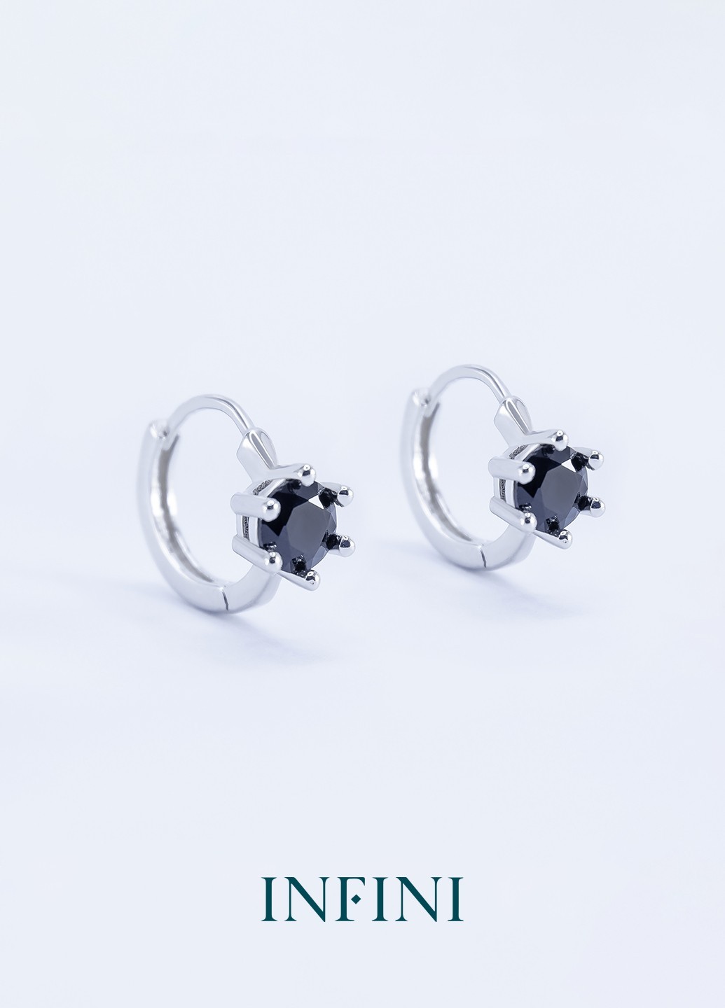 

Серьги серебряные INFINI родированые s2crch-130