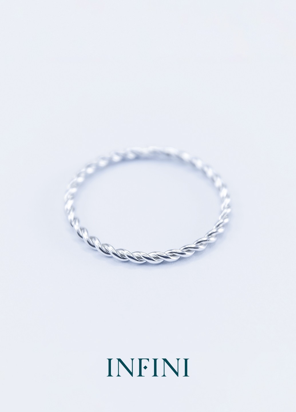

Кольцо серебряное INFINI родированное k2-41 15,5 размера