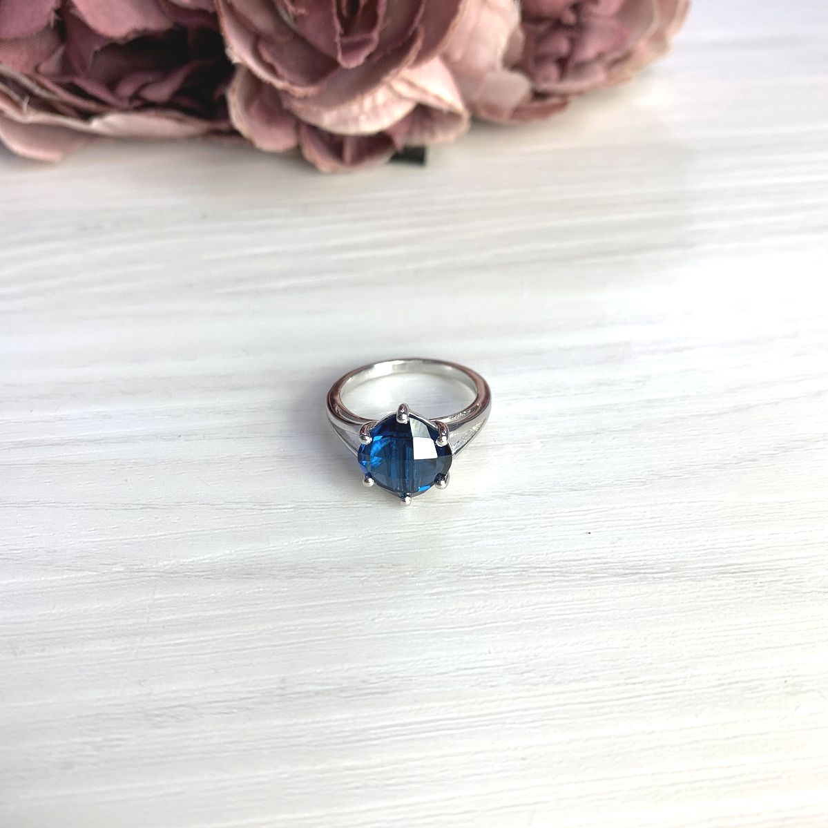 

Серебряное кольцо SilverBreeze с натуральным топазом Лондон Блю 3.138ct 2073178 17 размер, 17 размер