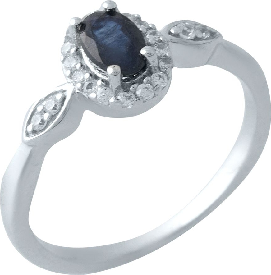 

Серебряное кольцо SilverBreeze с сапфиром nano 1971215 18 размер, 18 размер