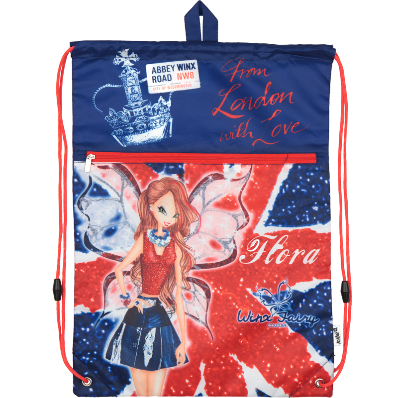 

Сумка для обуви с карманом KITE 601 Winx fairy couture-1 W17-601M-1